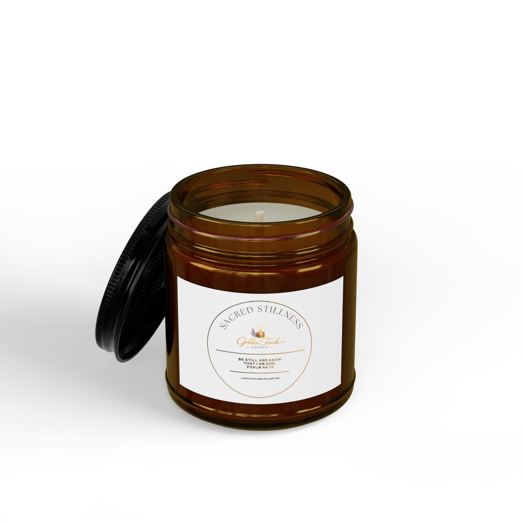 Sacred Stillness Scented Soy Candles with Black Lid, (4 and 9oz)