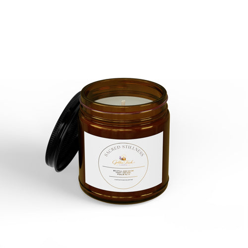 Sacred Stillness Scented Soy Candles with Black Lid, (4 and 9oz)