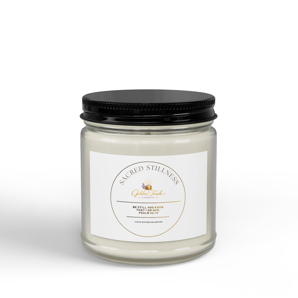 Sacred Stillness Scented Soy Candles with Black Lid, (4 and 9oz)