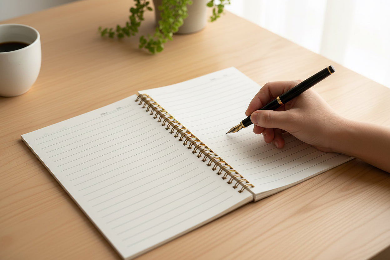 Grace Notes-Aesthetic Spiral Notebook